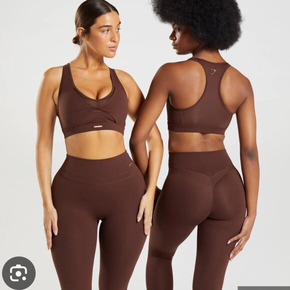 Gymshark x Whitney Simmons Rekindle Brown Leggings size Medium - Picture 1 of 9